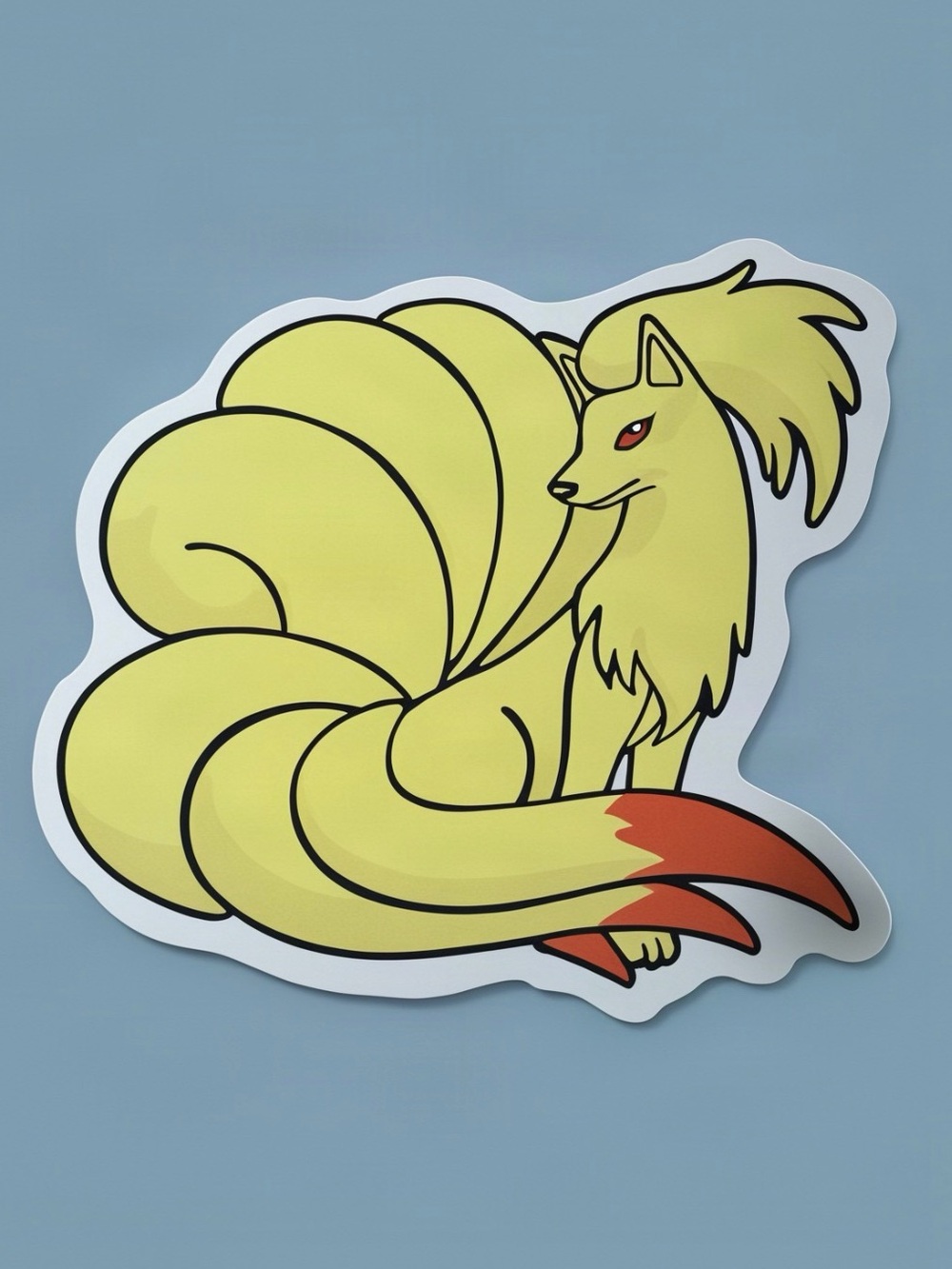 Ninetales Pokémon Sticker | Fire Type Vinyl Decal